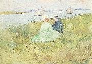 Maurice Prendergast Viewing the Ships oil on canvas